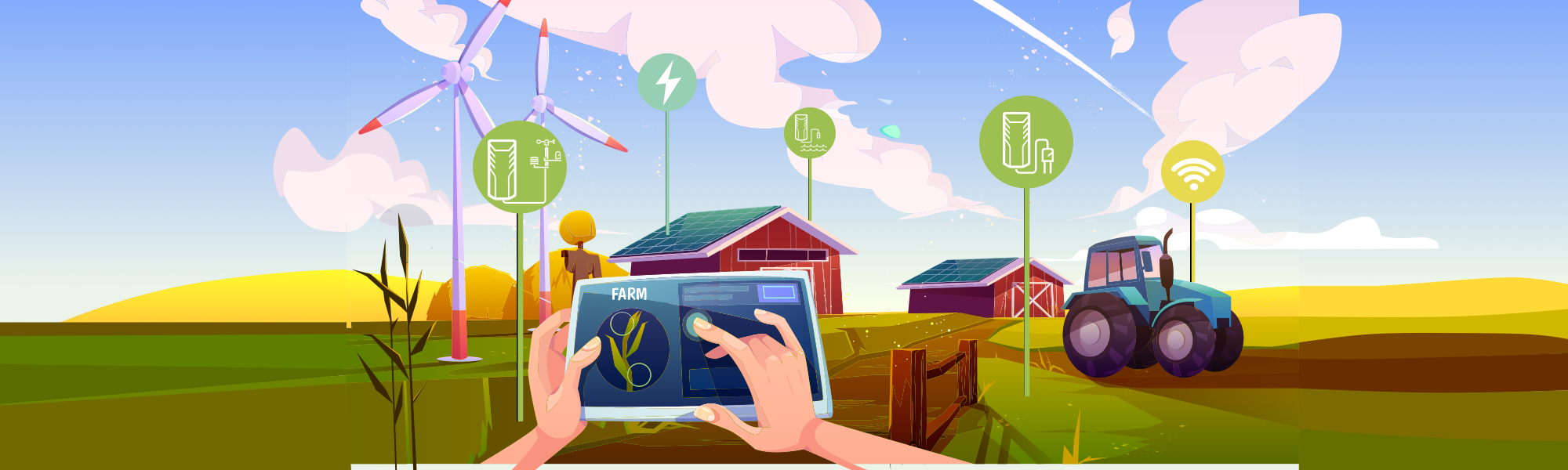 Smarte Lösungen für Landwirtschaft, Kommunen und Industrie